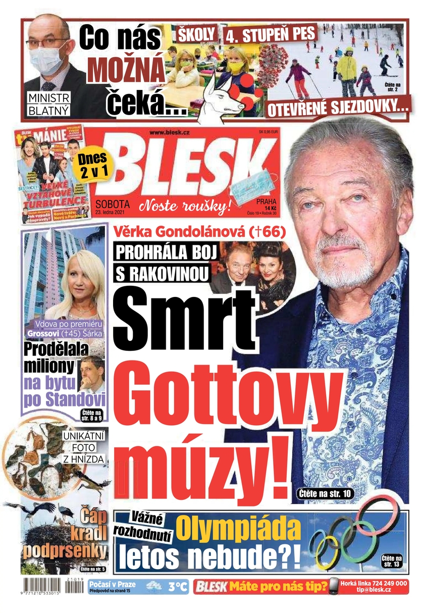 E-magazín BLESK - 23.1.2021 - CZECH NEWS CENTER a. s.