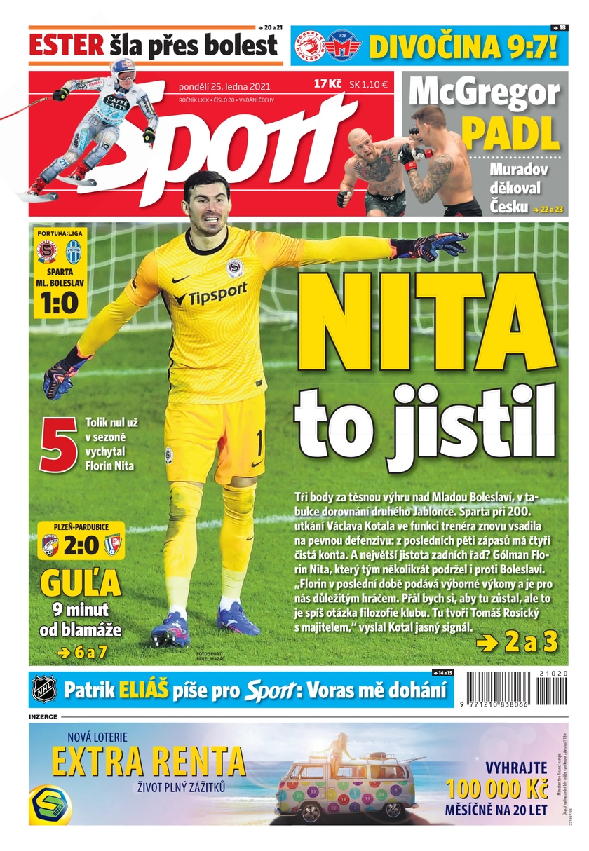 E-magazín Sport - 25.1.2021 - CZECH NEWS CENTER a. s.