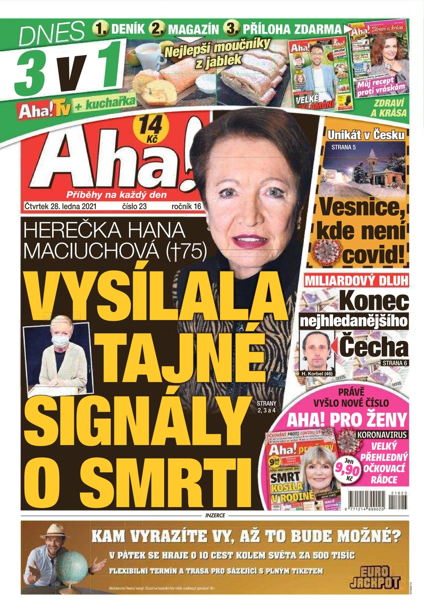 E-magazín Aha! - 28.1.2021 - CZECH NEWS CENTER a. s.