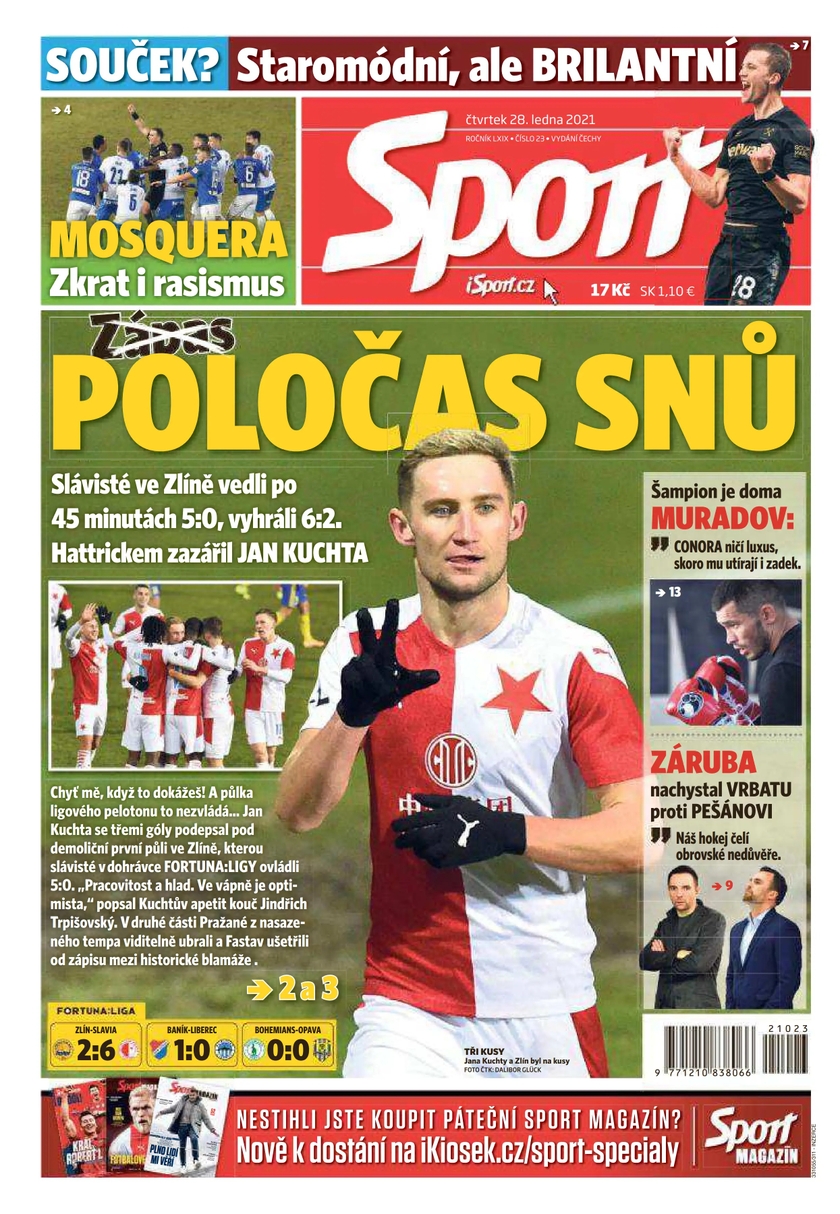 E-magazín Sport - 28.1.2021 - CZECH NEWS CENTER a. s.