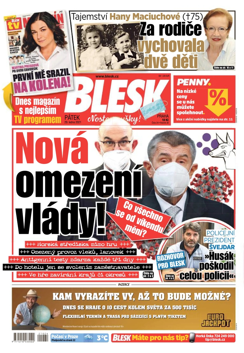 E-magazín BLESK - 29.1.2021 - CZECH NEWS CENTER a. s.