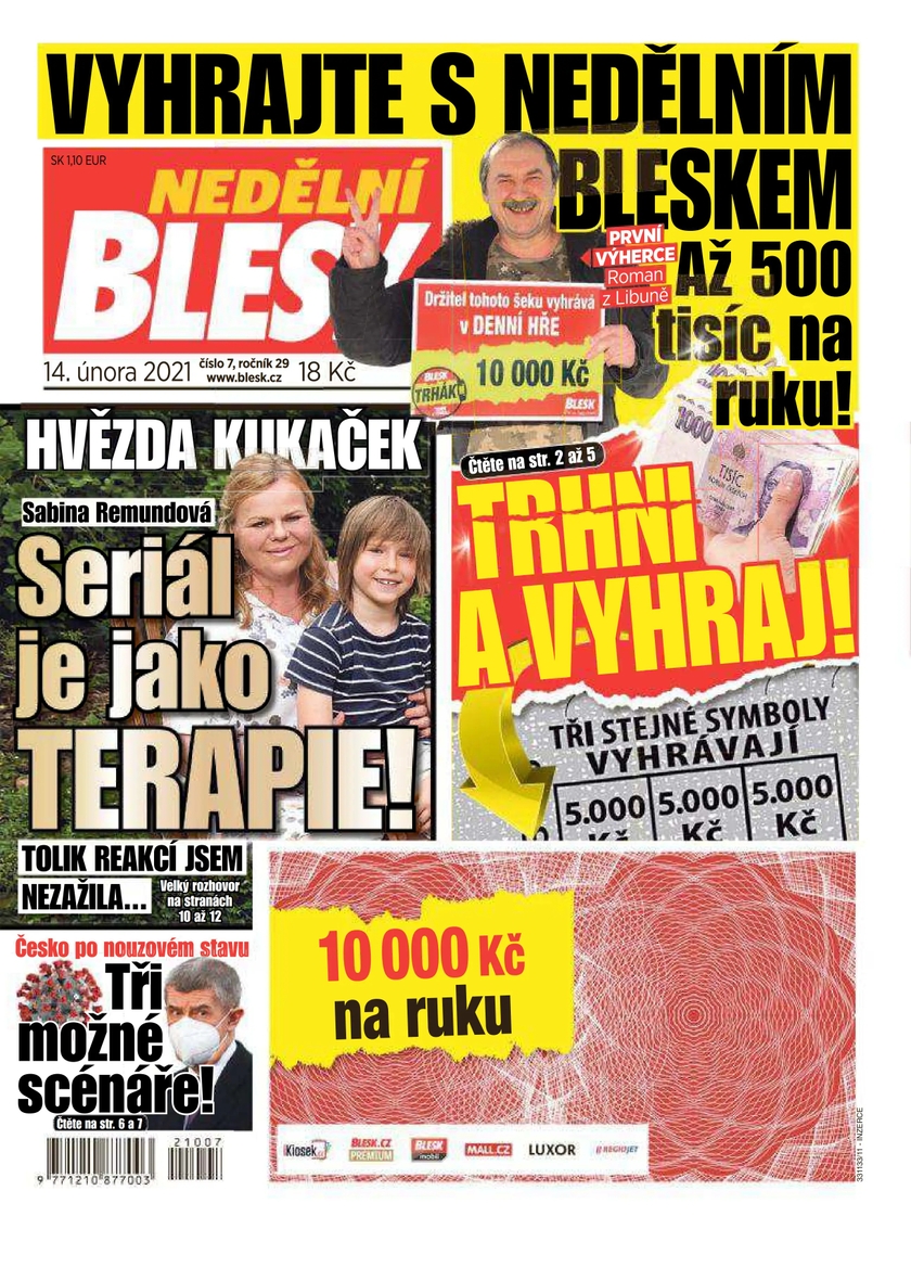 E-magazín NEDĚLNÍ BLESK - 7/2021 - CZECH NEWS CENTER a. s.