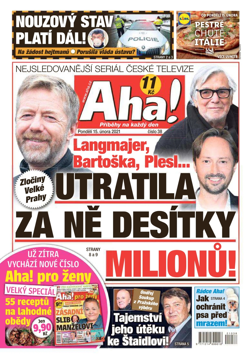E-magazín Aha! - 15.2.2021 - CZECH NEWS CENTER a. s.