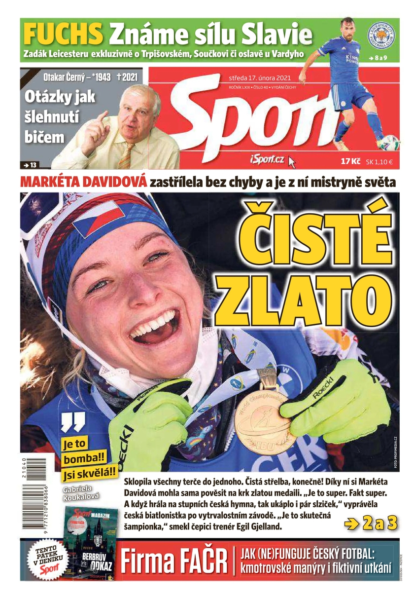 E-magazín Sport - 17.2.2021 - CZECH NEWS CENTER a. s.