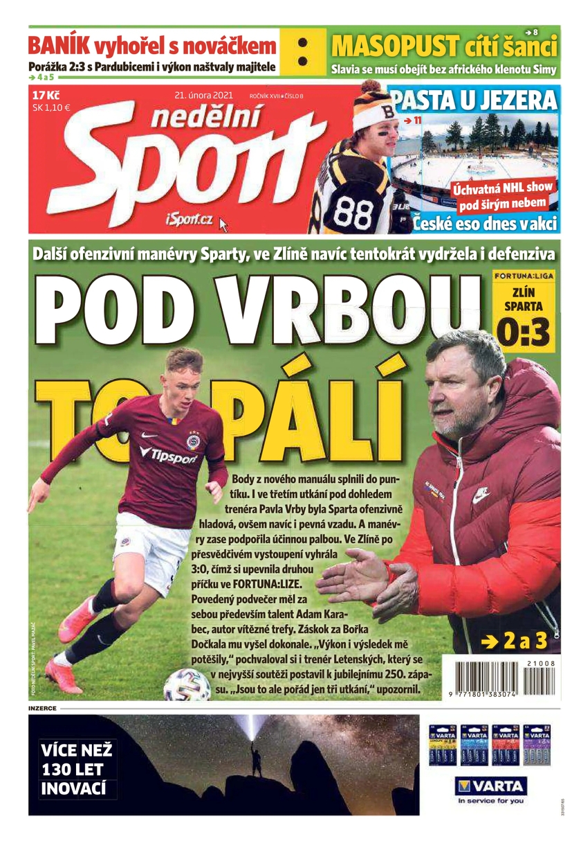 E-magazín nedělní Sport - 8/2021 - CZECH NEWS CENTER a. s.