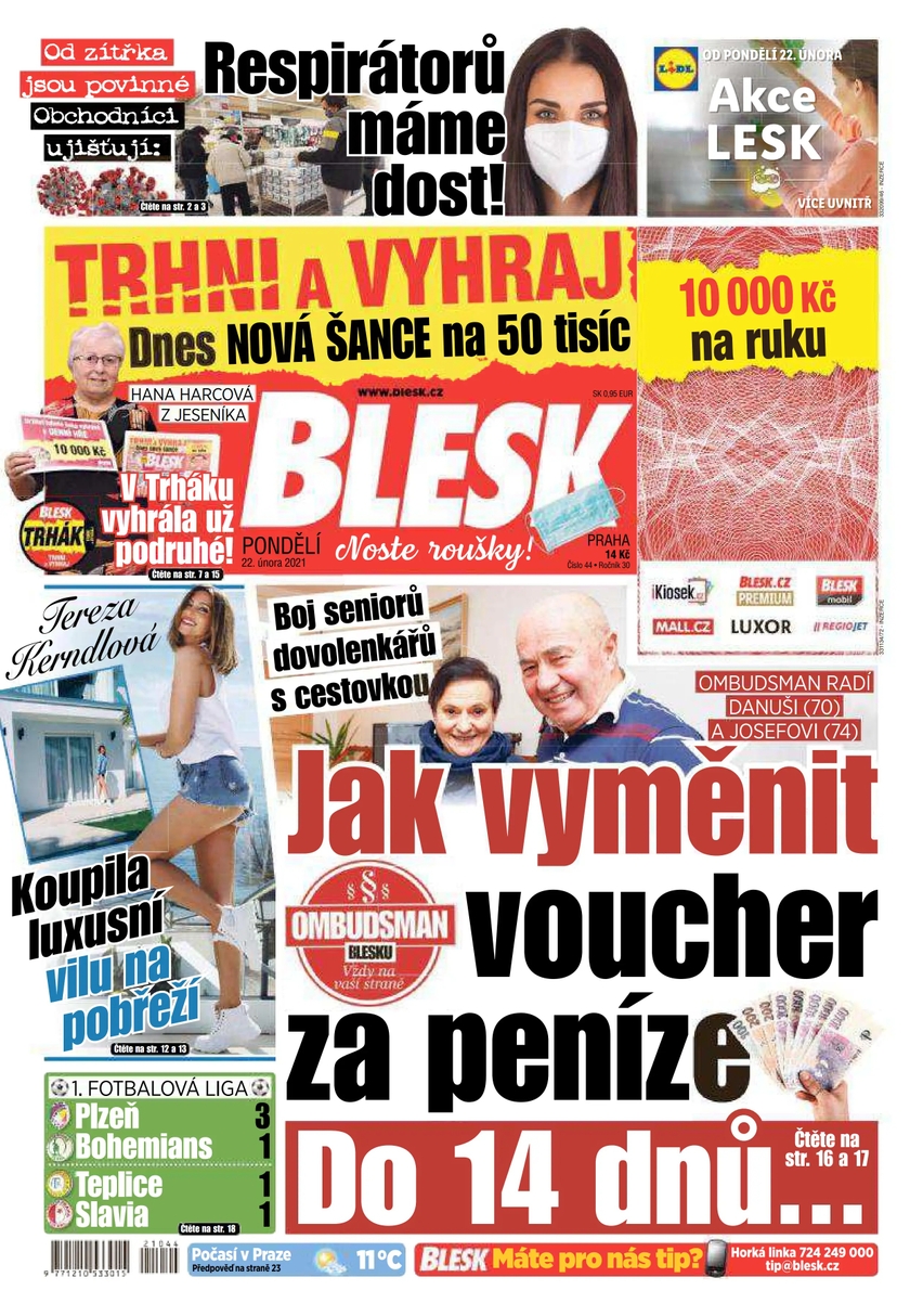 E-magazín BLESK - 22.2.2021 - CZECH NEWS CENTER a. s.