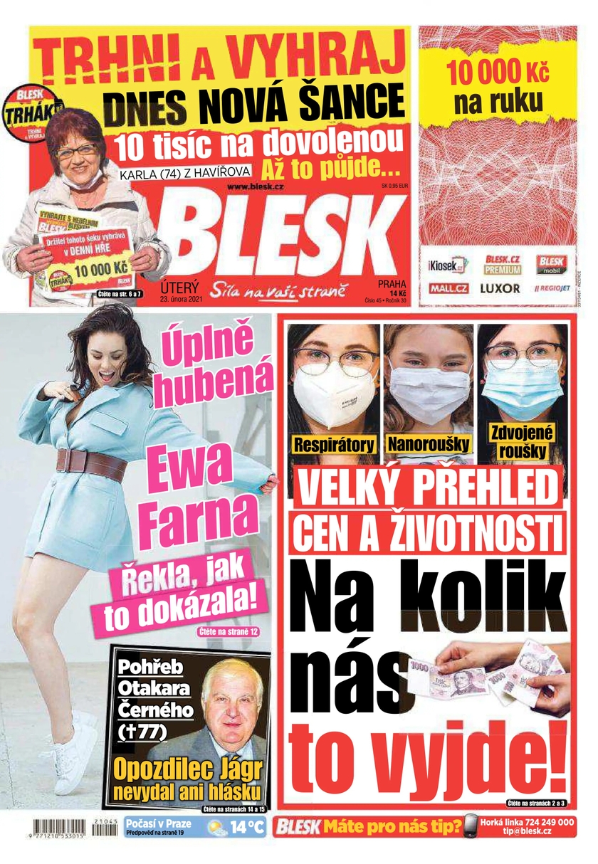 E-magazín BLESK - 23.2.2021 - CZECH NEWS CENTER a. s.
