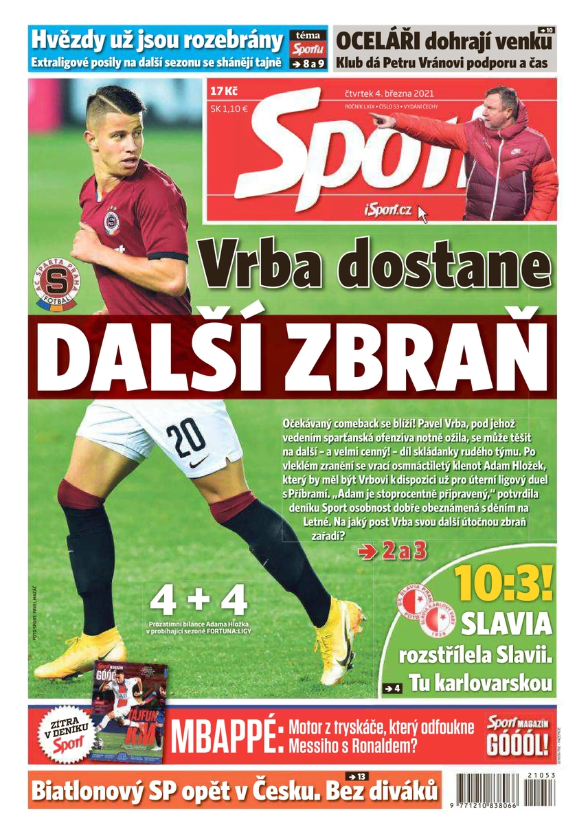 E-magazín Sport - 4.3.2021 - CZECH NEWS CENTER a. s.