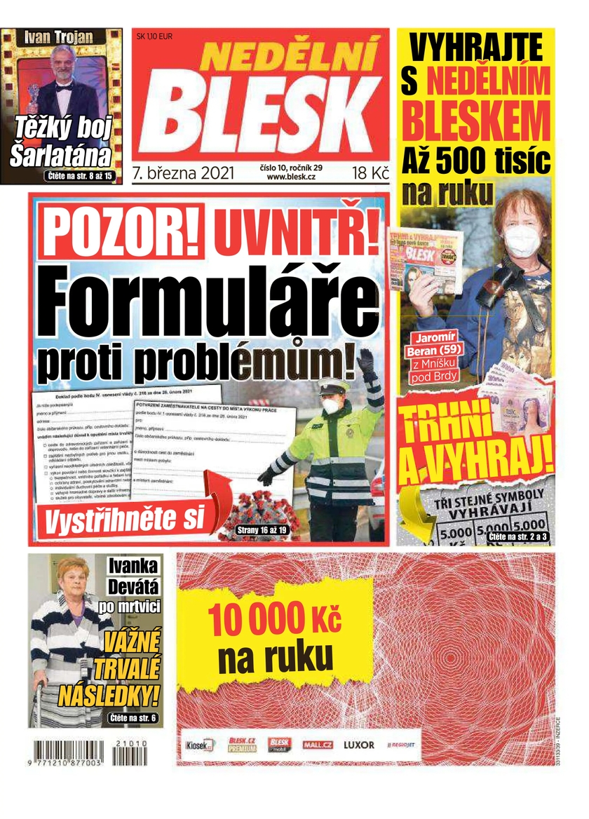 E-magazín NEDĚLNÍ BLESK - 10/2021 - CZECH NEWS CENTER a. s.