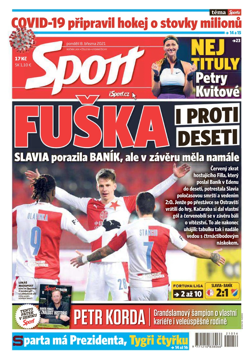 E-magazín Sport - 8.3.2021 - CZECH NEWS CENTER a. s.