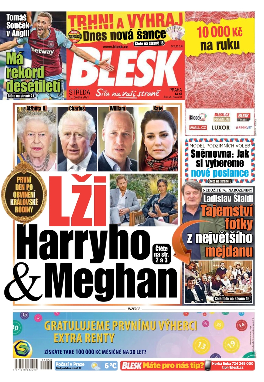 E-magazín BLESK - 10.3.2021 - CZECH NEWS CENTER a. s.