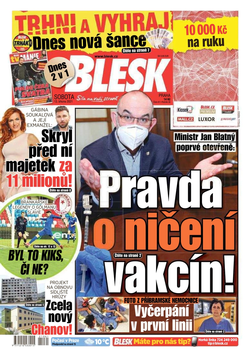 E-magazín BLESK - 13.3.2021 - CZECH NEWS CENTER a. s.