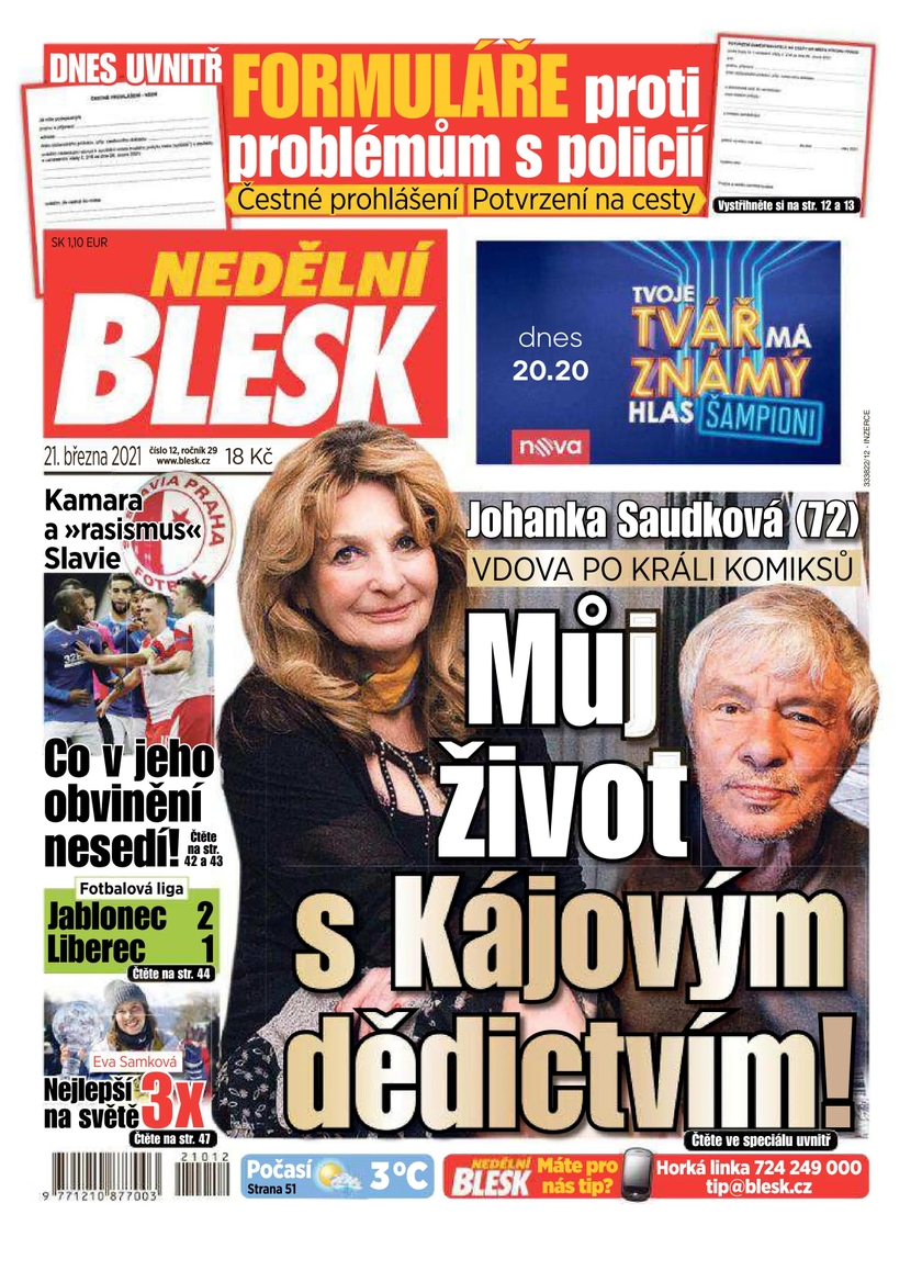 E-magazín NEDĚLNÍ BLESK - 12/2021 - CZECH NEWS CENTER a. s.