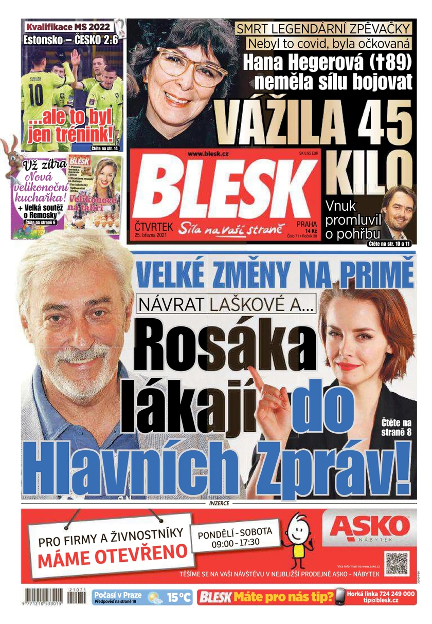 E-magazín BLESK - 25.3.2021 - CZECH NEWS CENTER a. s.
