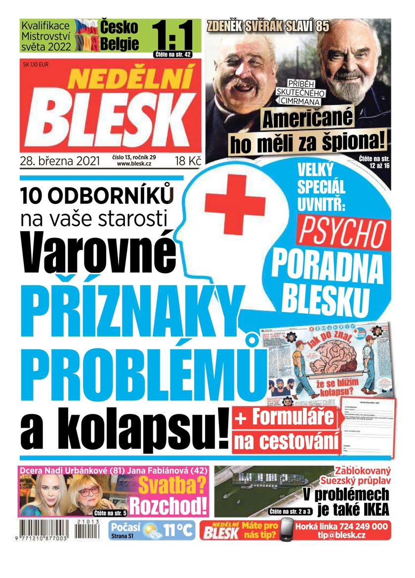 E-magazín NEDĚLNÍ BLESK - 13/2021 - CZECH NEWS CENTER a. s.