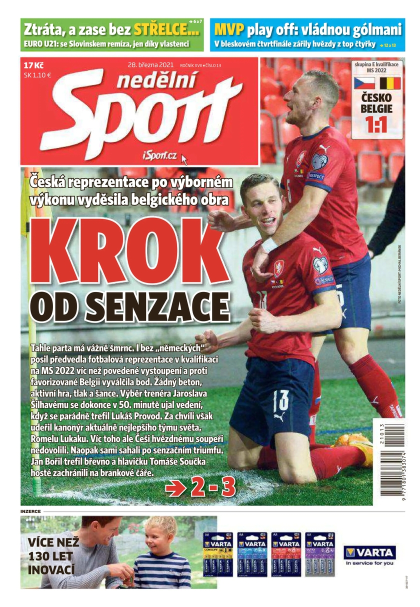 E-magazín nedělní Sport - 13/2021 - CZECH NEWS CENTER a. s.