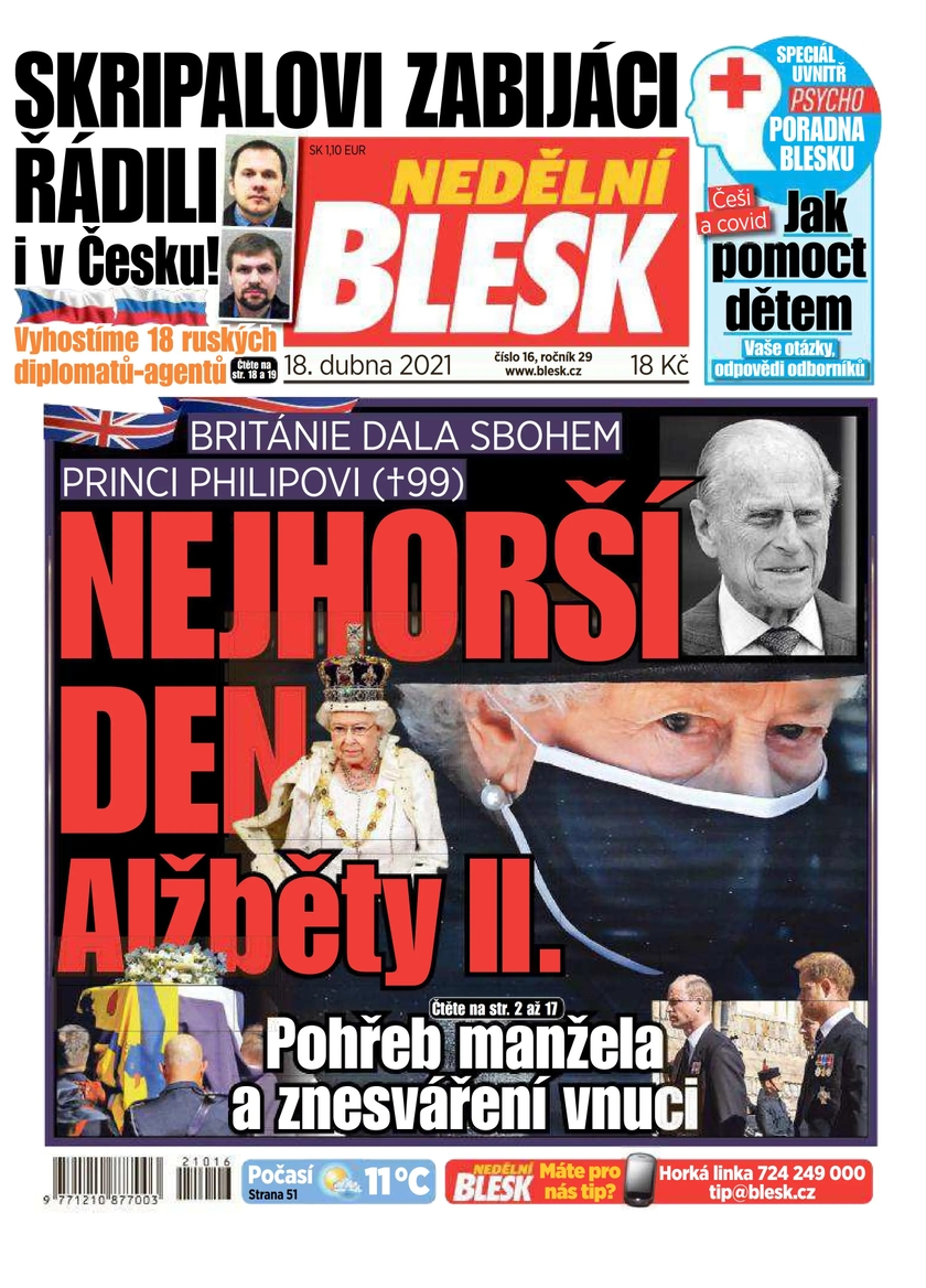 E-magazín NEDĚLNÍ BLESK - 16/2021 - CZECH NEWS CENTER a. s.