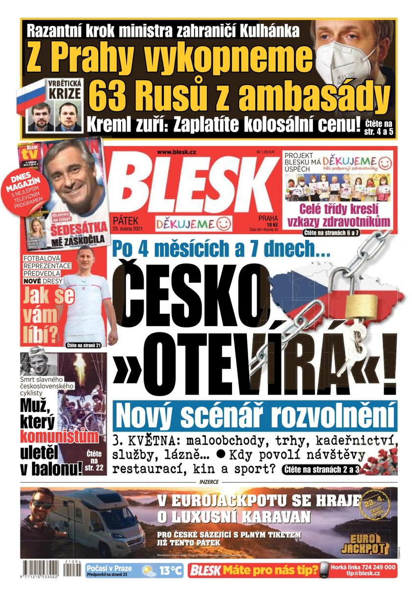 E-magazín BLESK - 23.4.2021 - CZECH NEWS CENTER a. s.