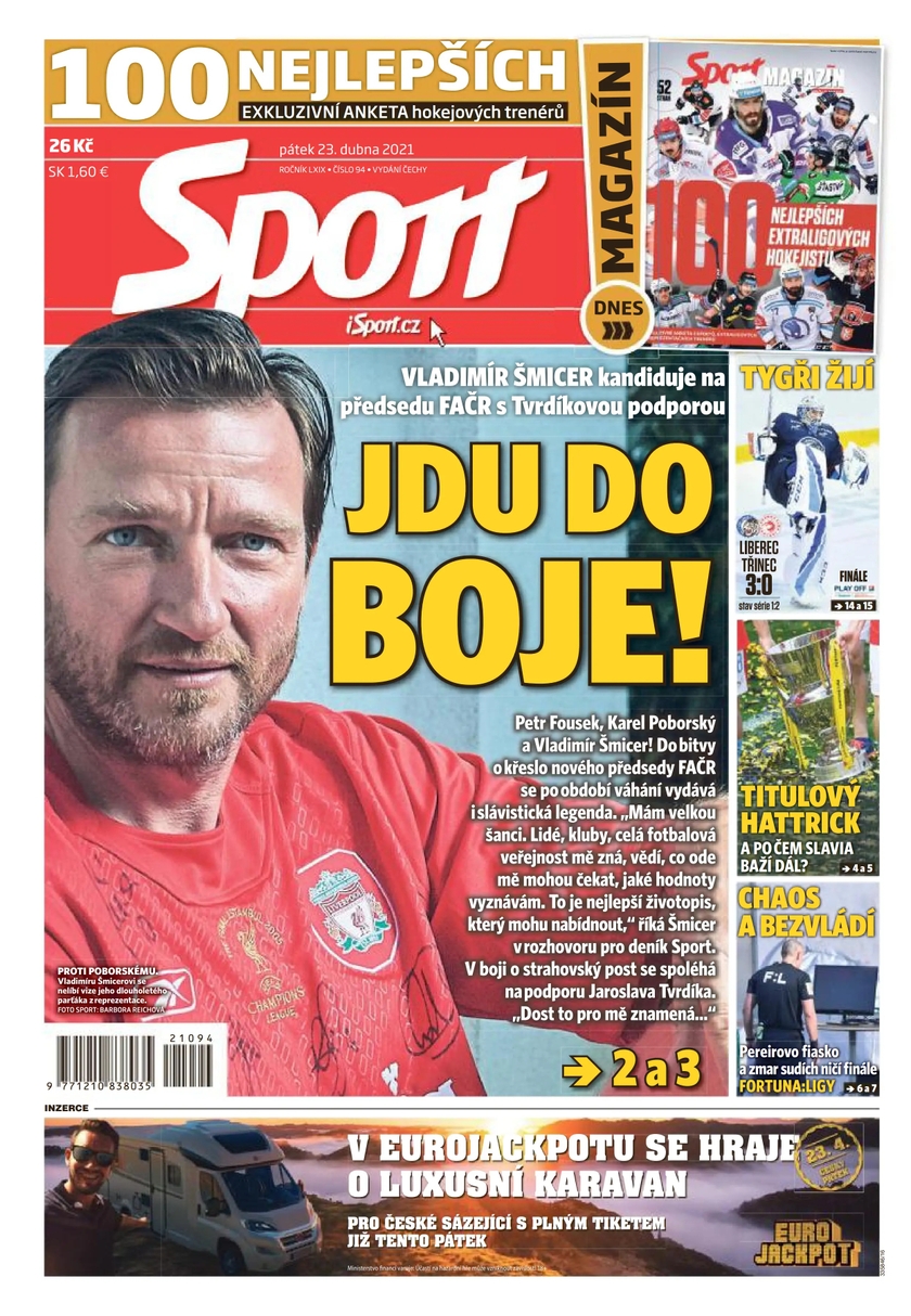 E-magazín Sport - 23.4.2021 - CZECH NEWS CENTER a. s.