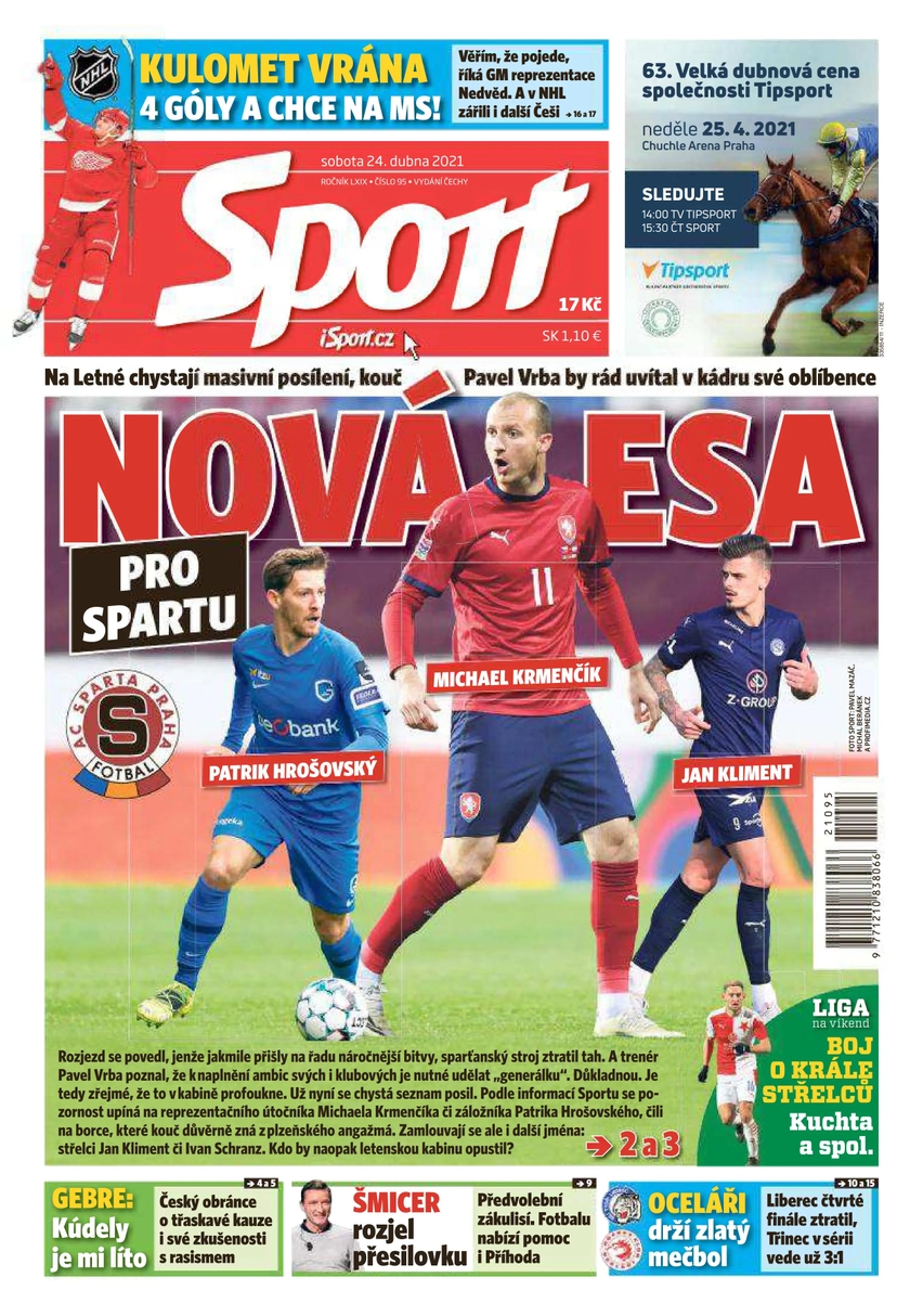 E-magazín Sport - 24.4.2021 - CZECH NEWS CENTER a. s.
