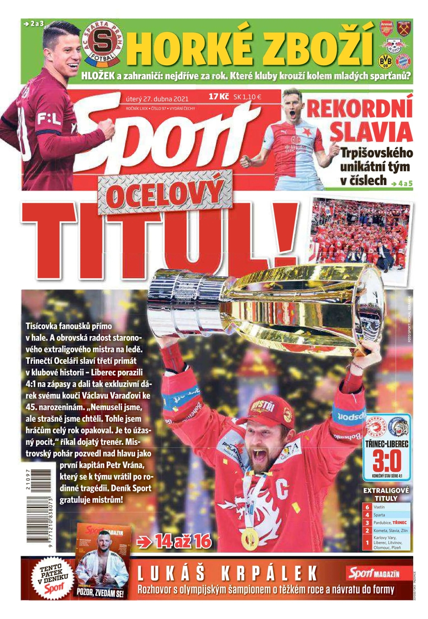 E-magazín Sport - 27.4.2021 - CZECH NEWS CENTER a. s.