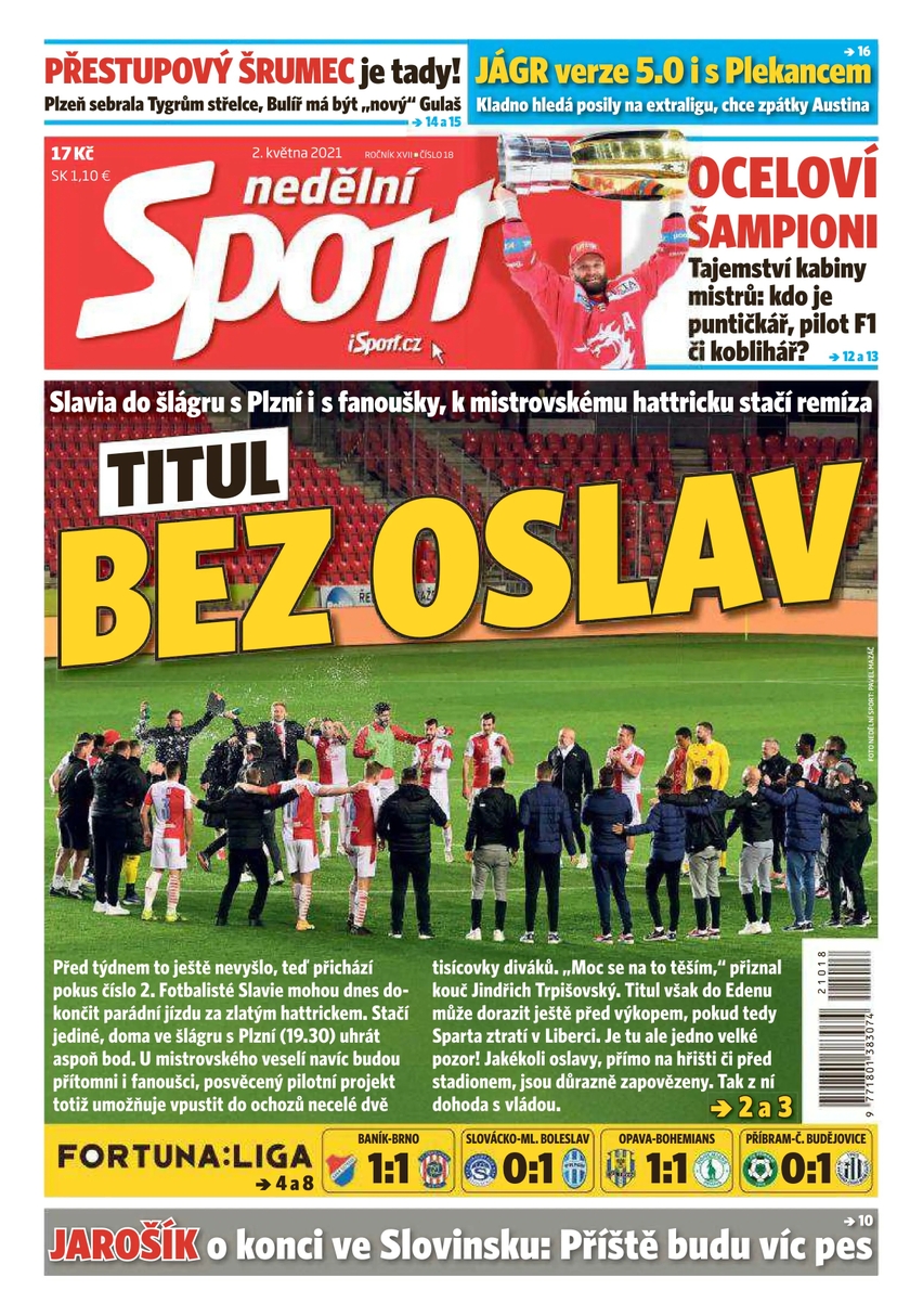 E-magazín nedělní Sport - 18/2021 - CZECH NEWS CENTER a. s.