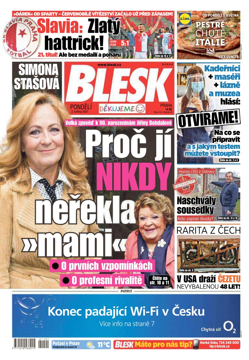 E-magazín BLESK - 3.5.2021 - CZECH NEWS CENTER a. s.