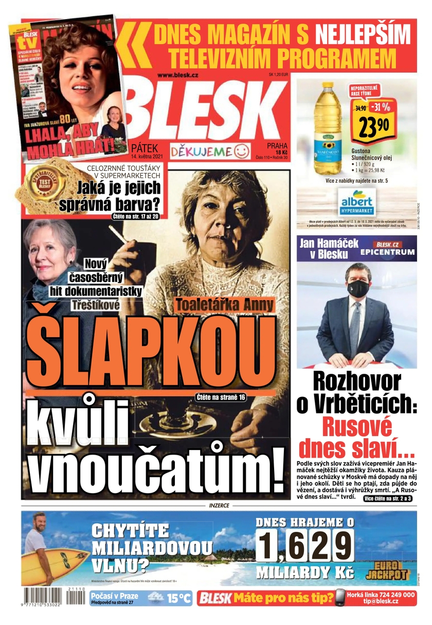 E-magazín BLESK - 14.5.2021 - CZECH NEWS CENTER a. s.