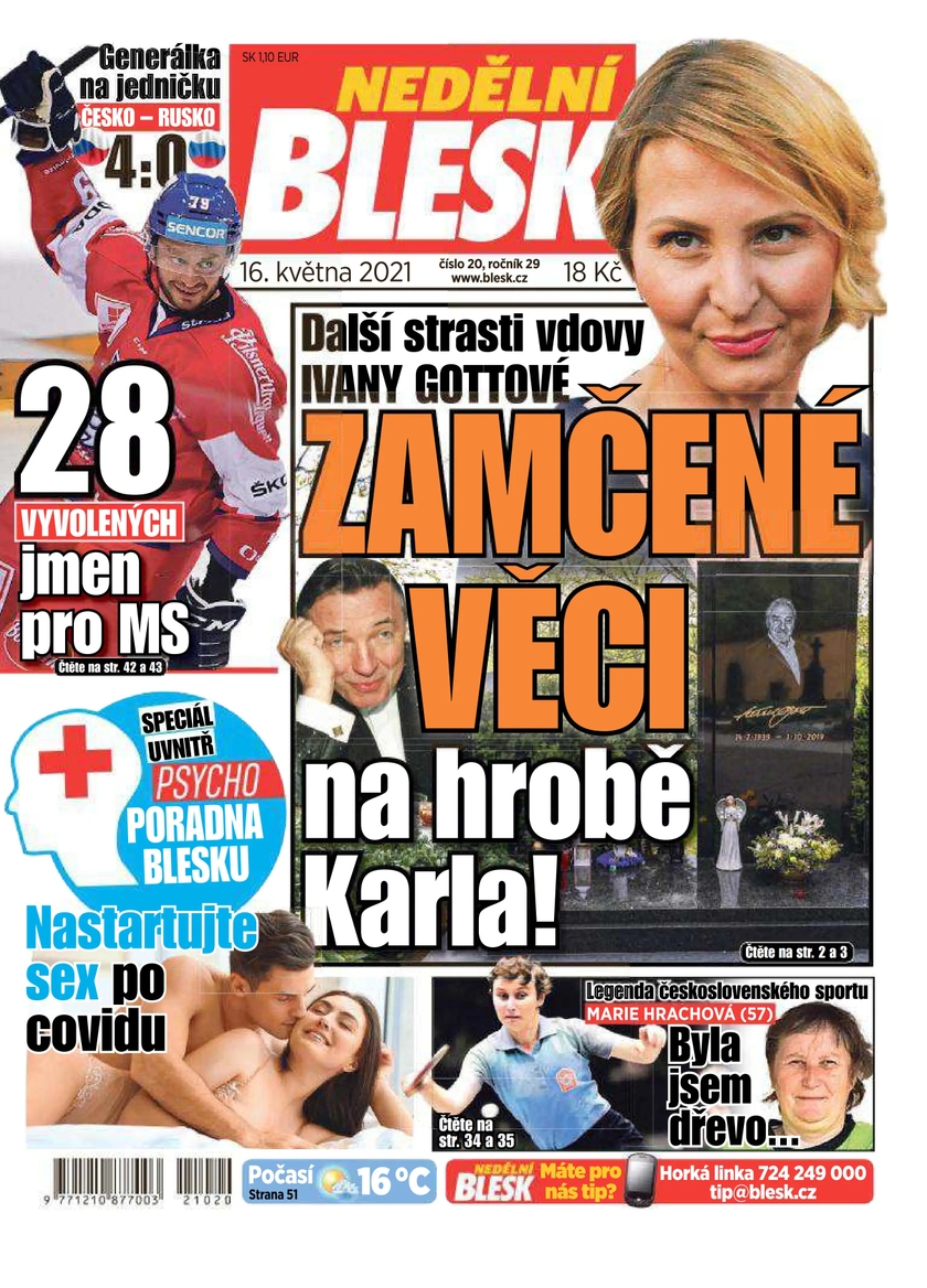 E-magazín NEDĚLNÍ BLESK - 20/2021 - CZECH NEWS CENTER a. s.