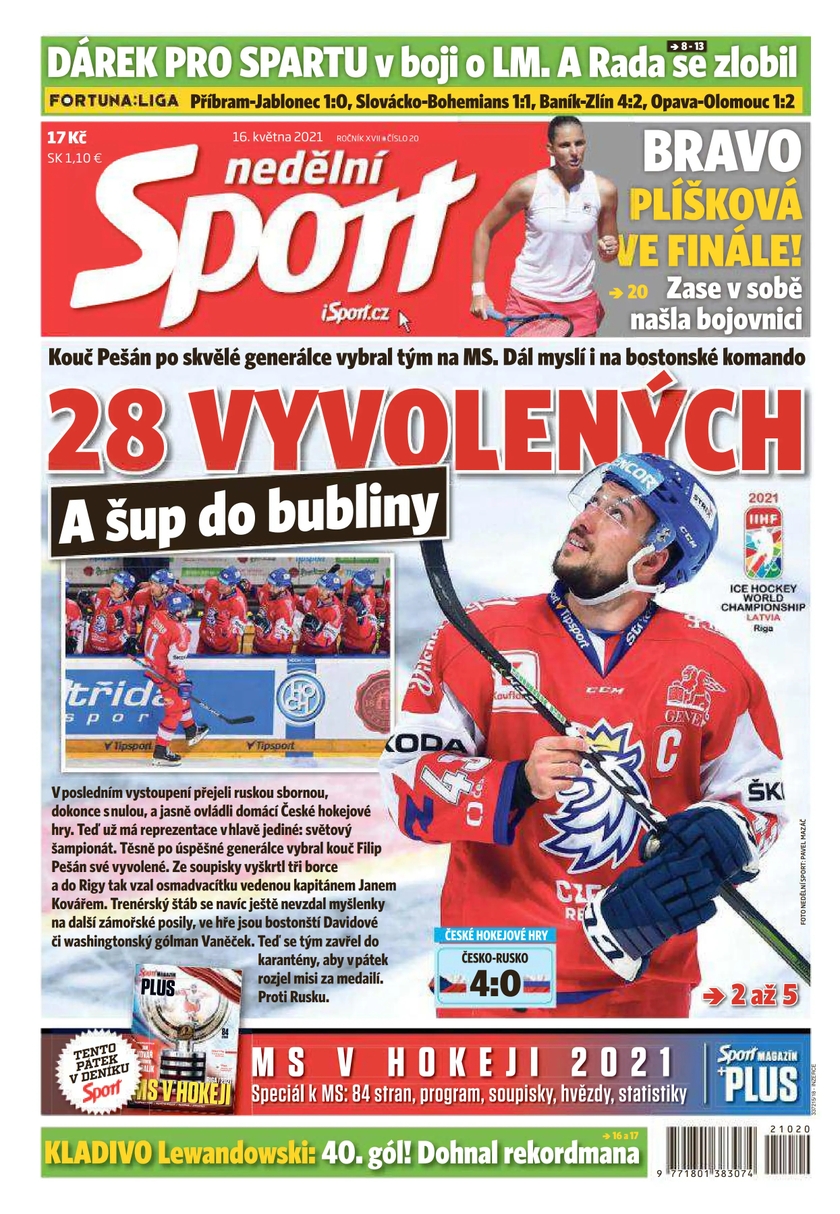 E-magazín nedělní Sport - 20/2021 - CZECH NEWS CENTER a. s.