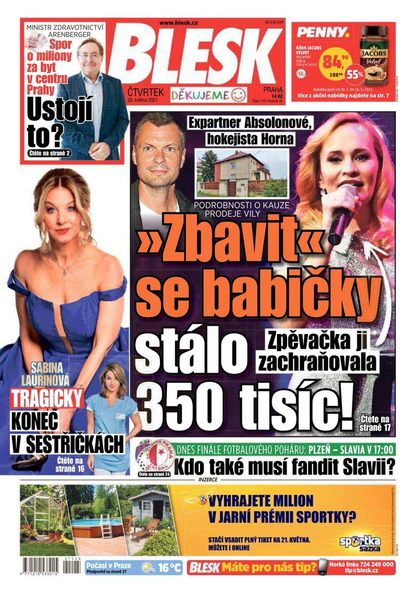 E-magazín BLESK - 20.5.2021 - CZECH NEWS CENTER a. s.