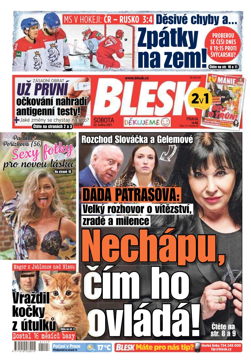 E-magazín BLESK - 22.5.2021 - CZECH NEWS CENTER a. s.