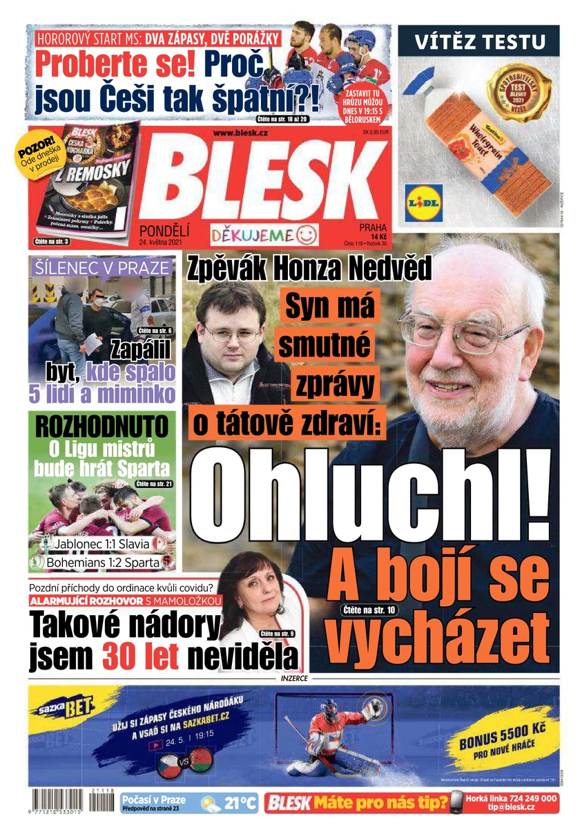 E-magazín BLESK - 24.5.2021 - CZECH NEWS CENTER a. s.