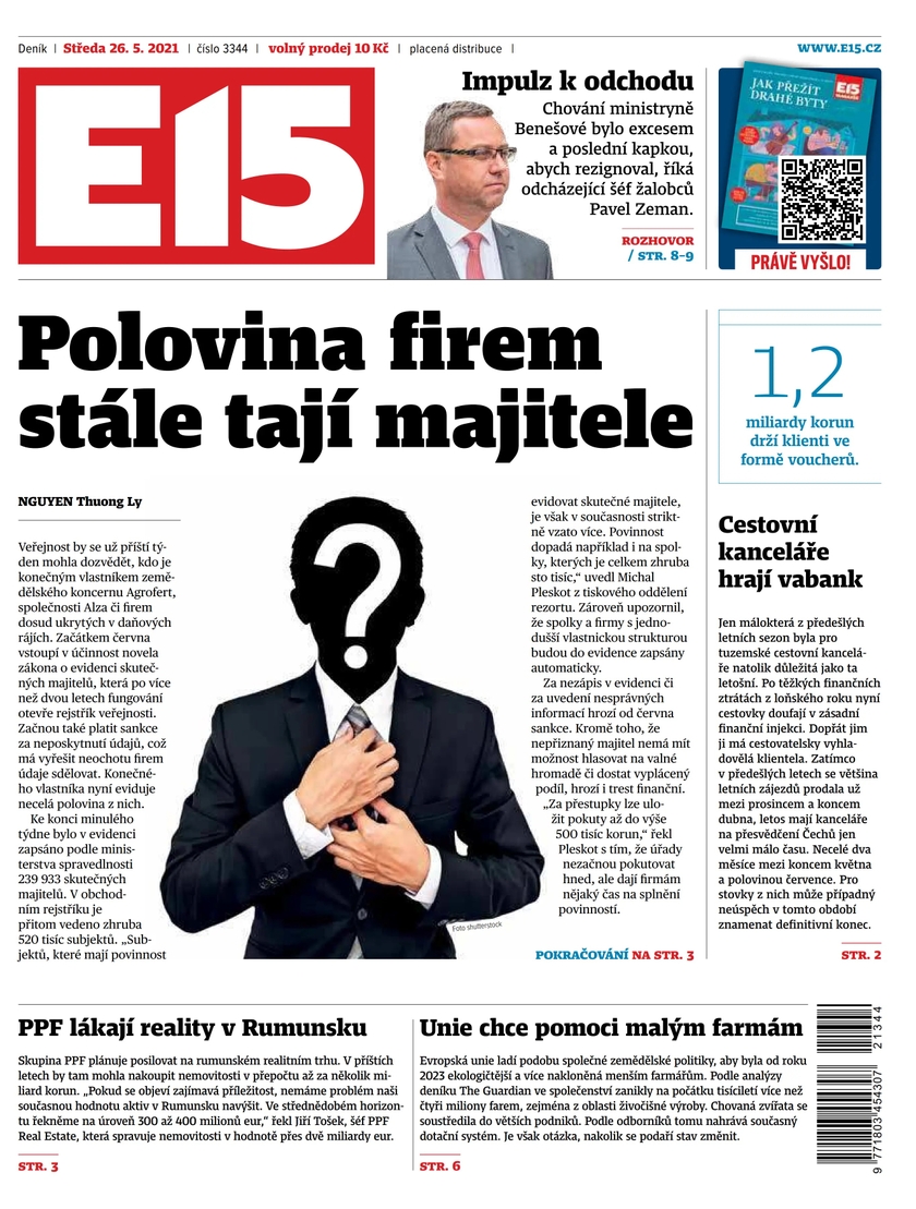 E-magazín e15 - 26.5.2021 - CZECH NEWS CENTER a. s.