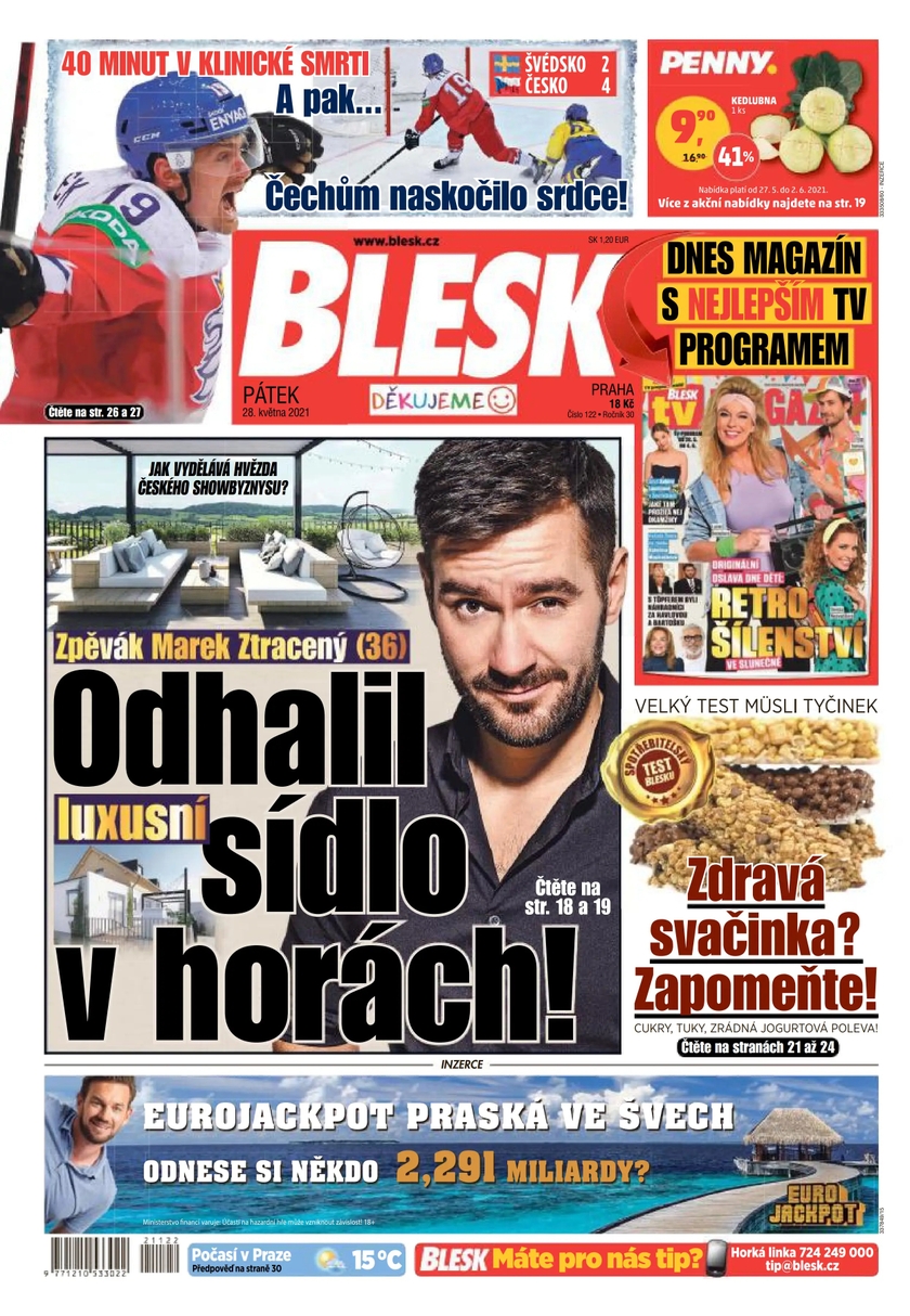 E-magazín BLESK - 28.5.2021 - CZECH NEWS CENTER a. s.