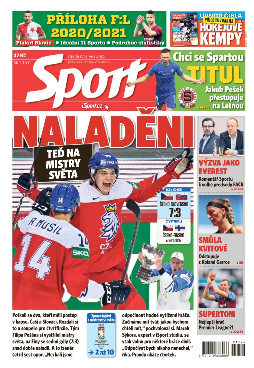 E-magazín Sport - 2.6.2021 - CZECH NEWS CENTER a. s.