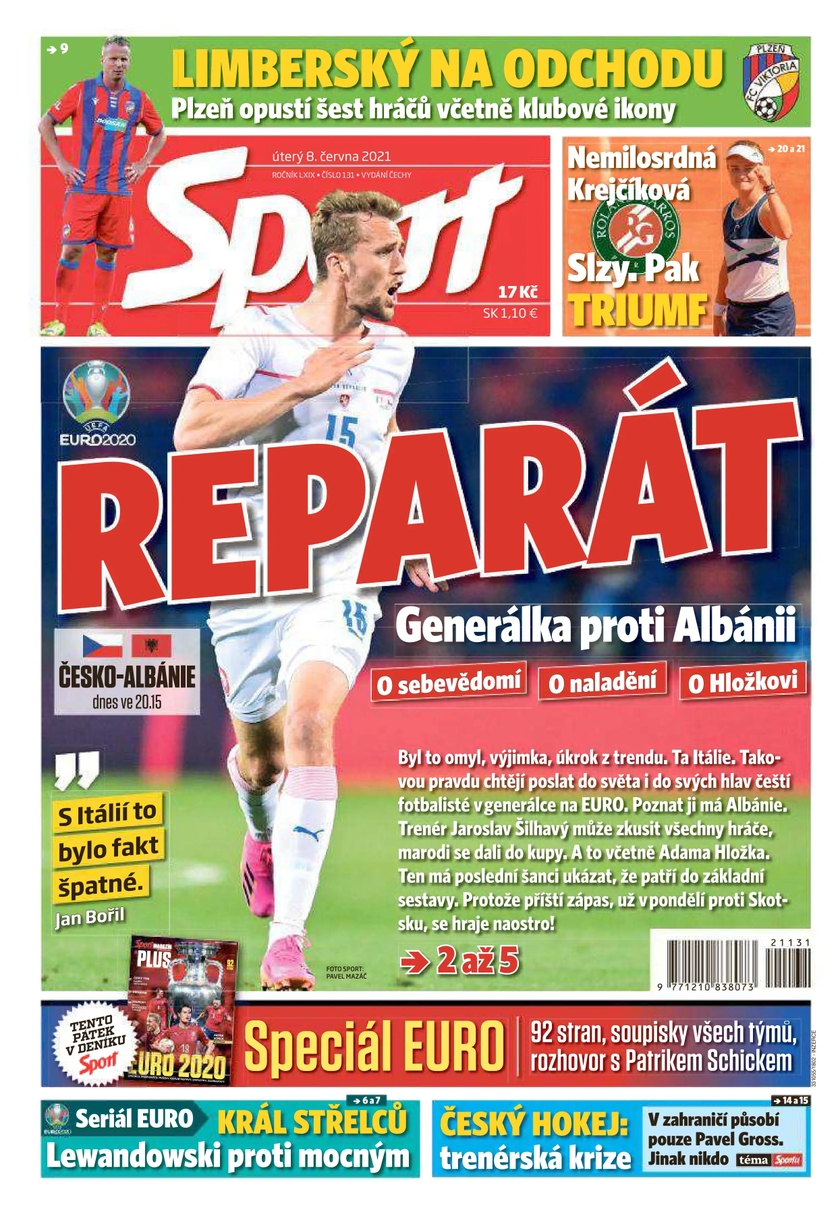 E-magazín Sport - 8.6.2021 - CZECH NEWS CENTER a. s.