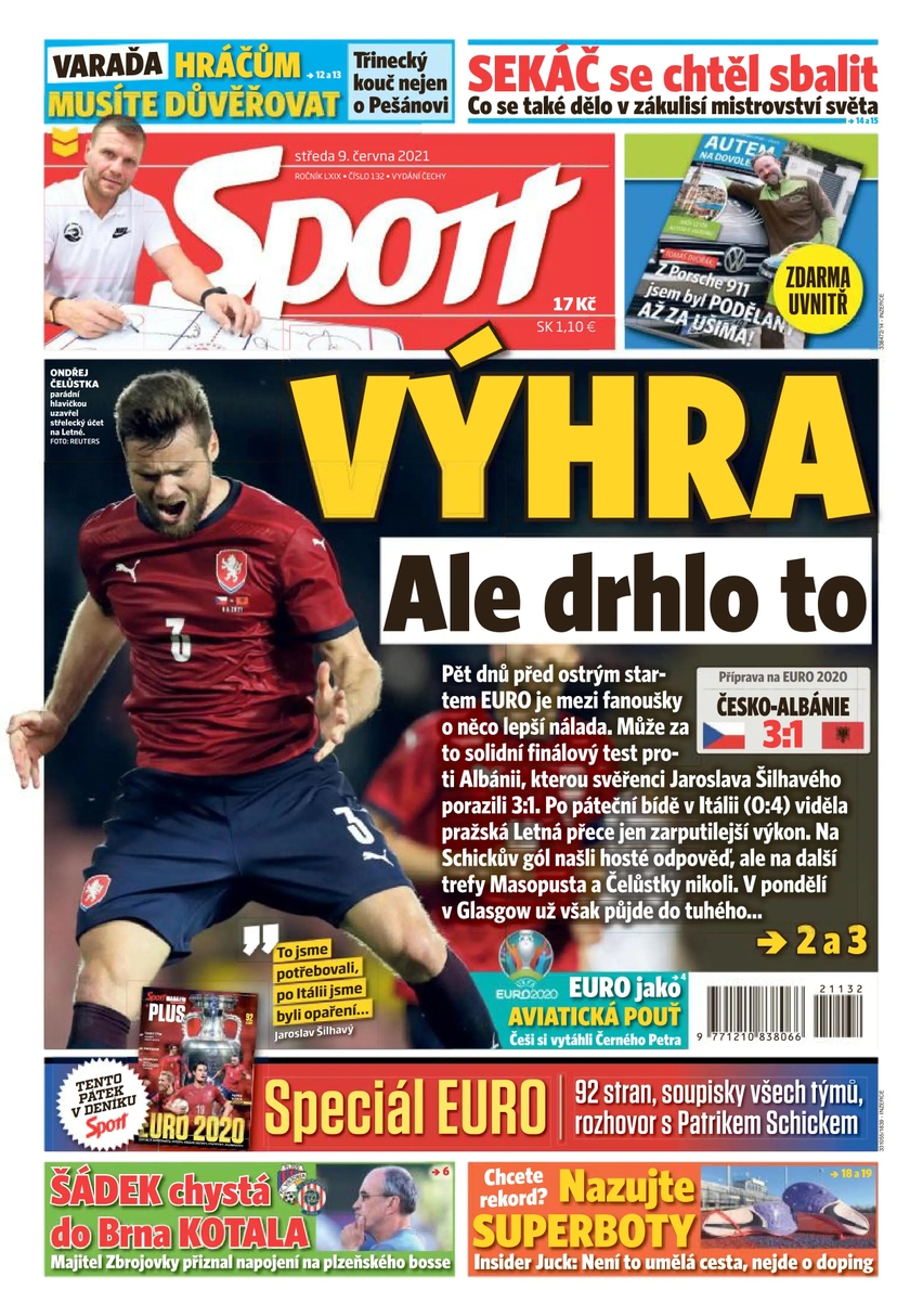 E-magazín Sport - 9.6.2021 - CZECH NEWS CENTER a. s.