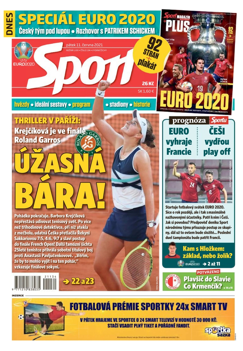 E-magazín Sport - 11.6.2021 - CZECH NEWS CENTER a. s.