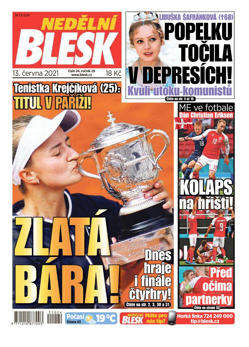 E-magazín NEDĚLNÍ BLESK - 24/2021 - CZECH NEWS CENTER a. s.