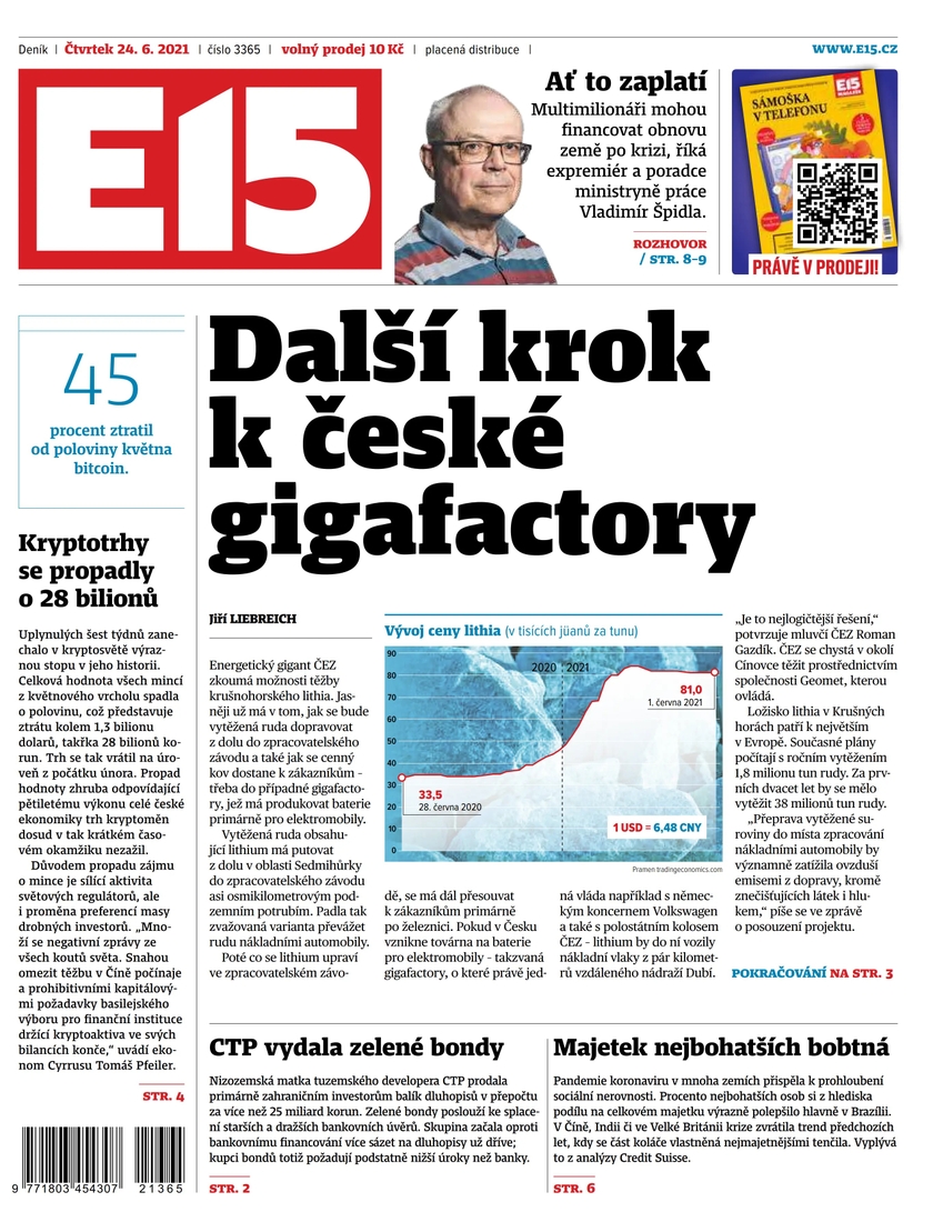 E-magazín e15 - 24.6.2021 - CZECH NEWS CENTER a. s.