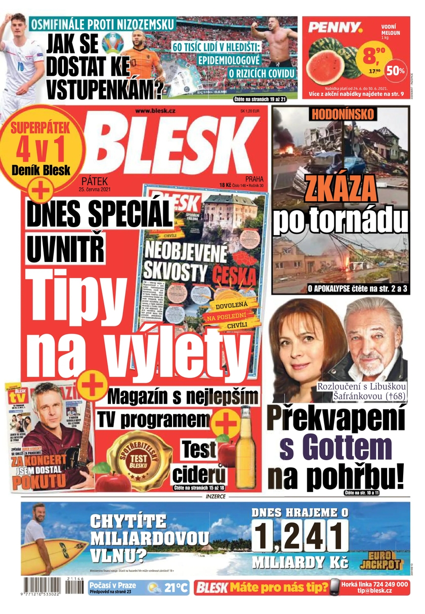 E-magazín BLESK - 25.6.2021 - CZECH NEWS CENTER a. s.