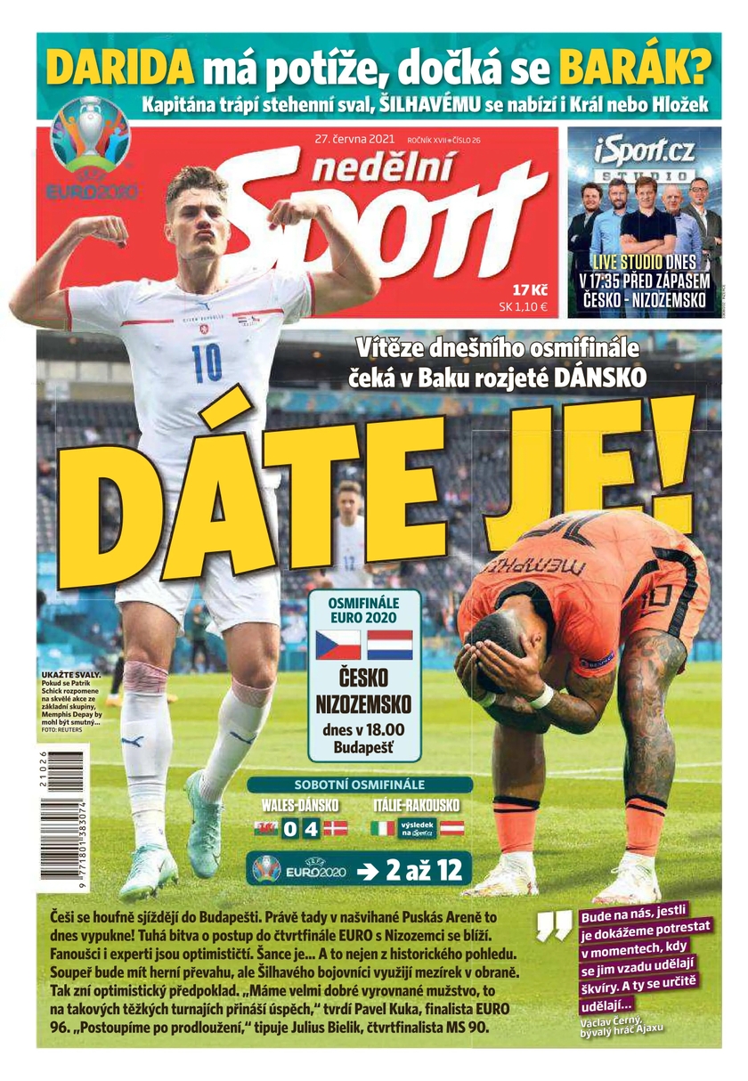 E-magazín nedělní Sport - 26/2021 - CZECH NEWS CENTER a. s.