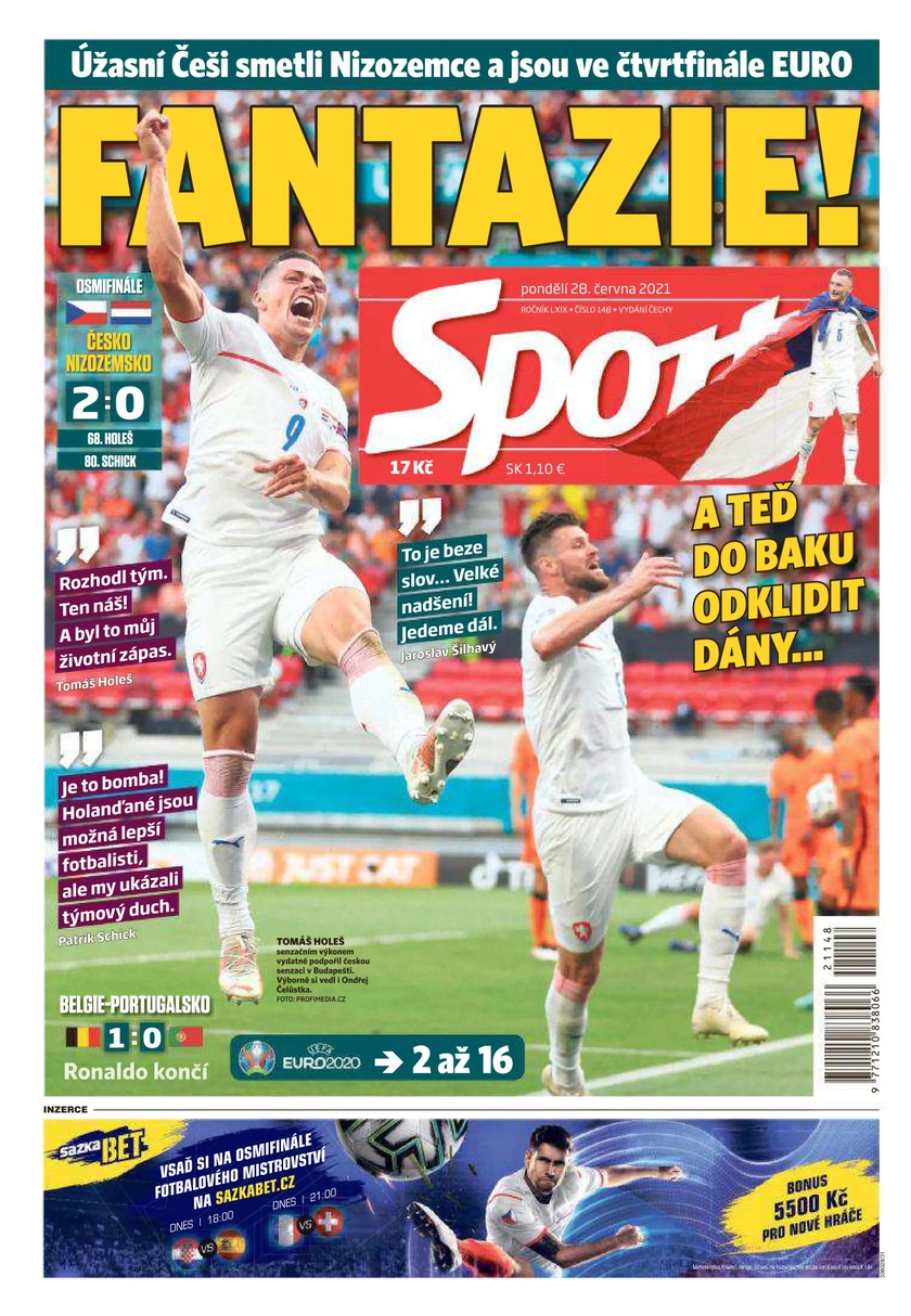 E-magazín Sport - 28.6.2021 - CZECH NEWS CENTER a. s.