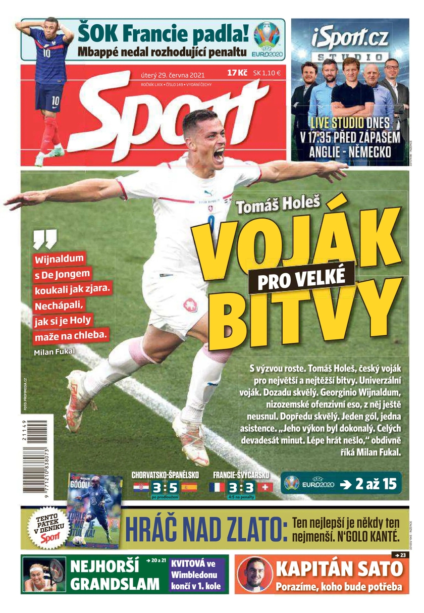 E-magazín Sport - 29.6.2021 - CZECH NEWS CENTER a. s.