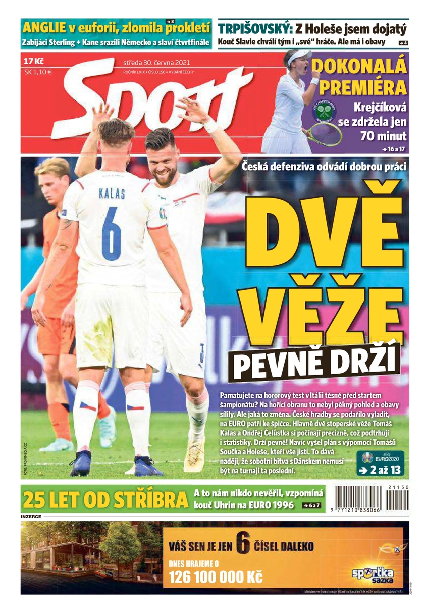 E-magazín Sport - 30.6.2021 - CZECH NEWS CENTER a. s.