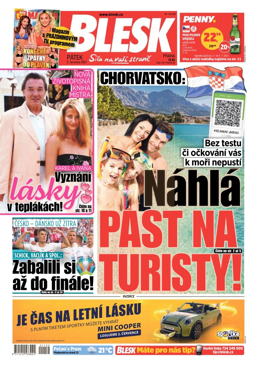 E-magazín BLESK - 2.7.2021 - CZECH NEWS CENTER a. s.