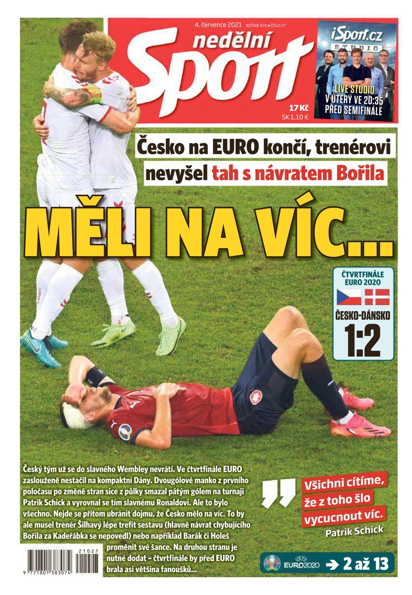 E-magazín nedělní Sport - 27/2021 - CZECH NEWS CENTER a. s.