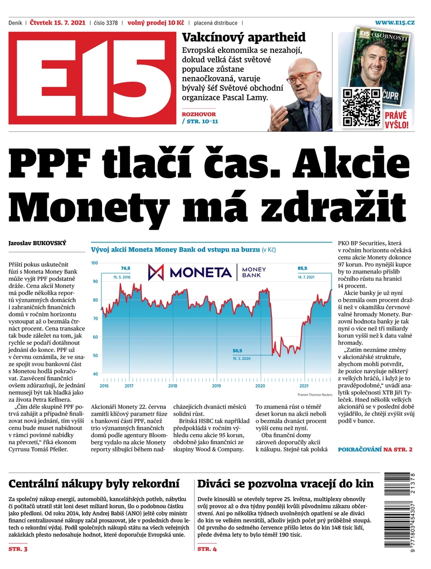 E-magazín e15 - 15.7.2021 - CZECH NEWS CENTER a. s.