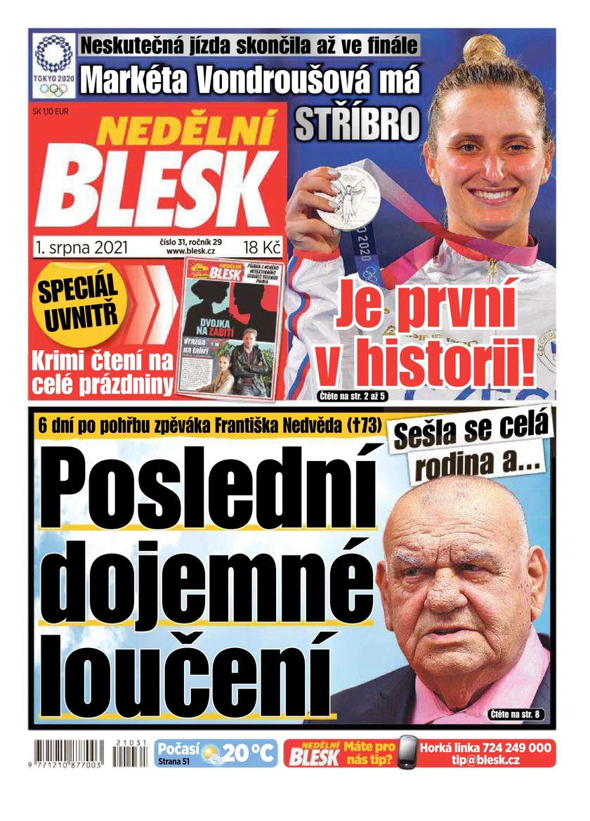 E-magazín NEDĚLNÍ BLESK - 31/2021 - CZECH NEWS CENTER a. s.